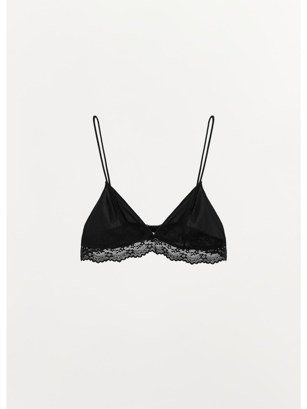 Zara Lace Triangle Bralette NWT